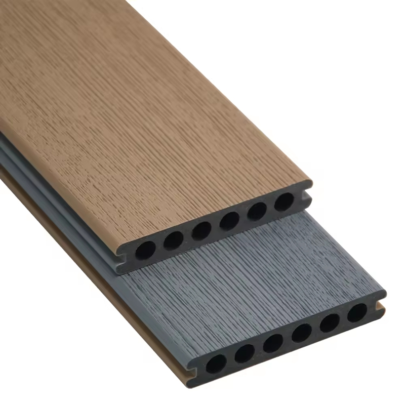 Durable Co-extruded WPC Decking Waterproof Anti-Slip  Composite Flooring for Outdoor Balcony & Terrace