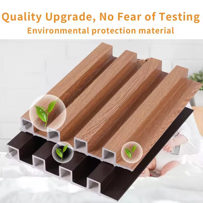 Professional custom wpc wall panel hollow structure bedroom wall decoration