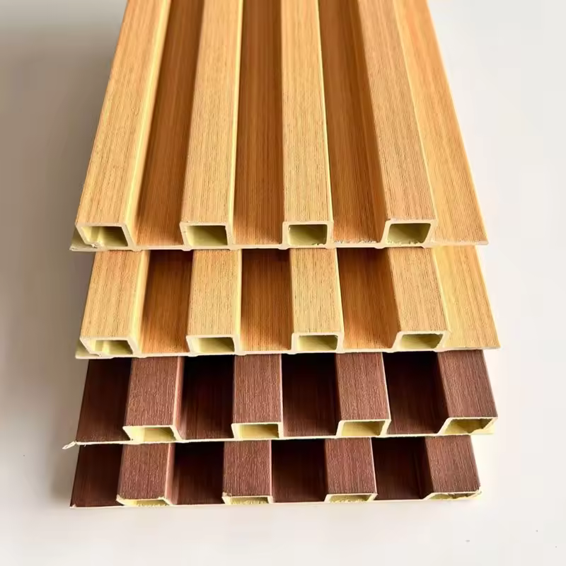 New product wpc wall panel imitation wood texture restaurant wall