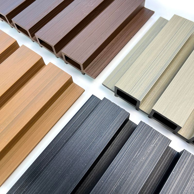 Free sample wpc wall panels in different shades for terrace wall paving