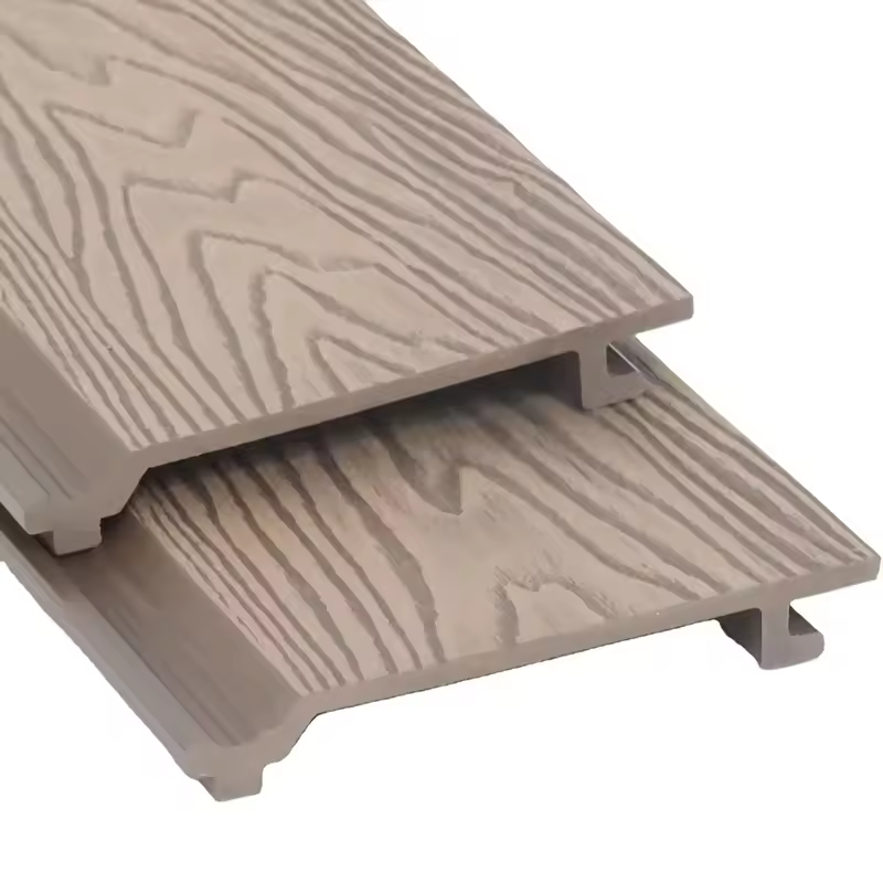 Hot selling WPC exterior wall panels solid waterproof wood plastic wall cladding villa facade