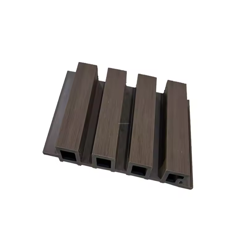 Panel de pared WPC tridimensional para valla de jardín.