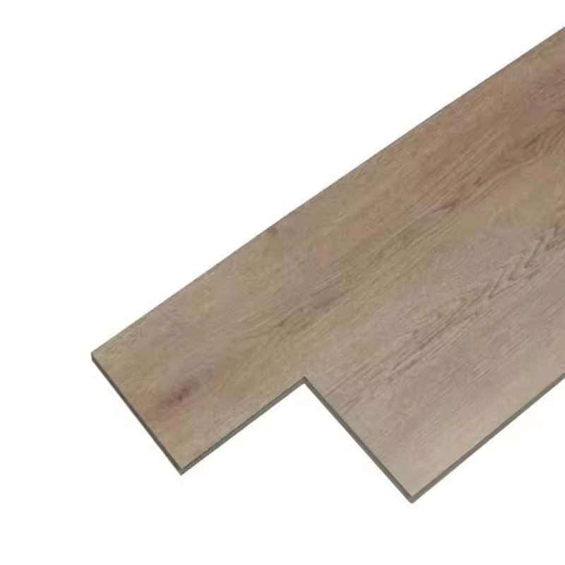 China factory wholesale SPC flooring light brown tone bedroom floor laying
