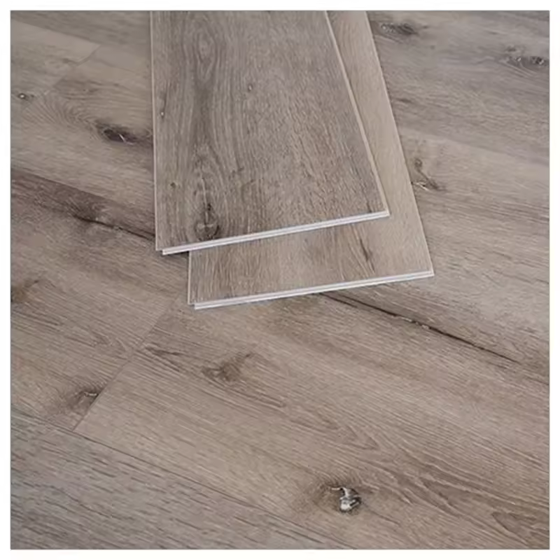 Factory best-selling SPC flooring light brown tone bedroom floor laying