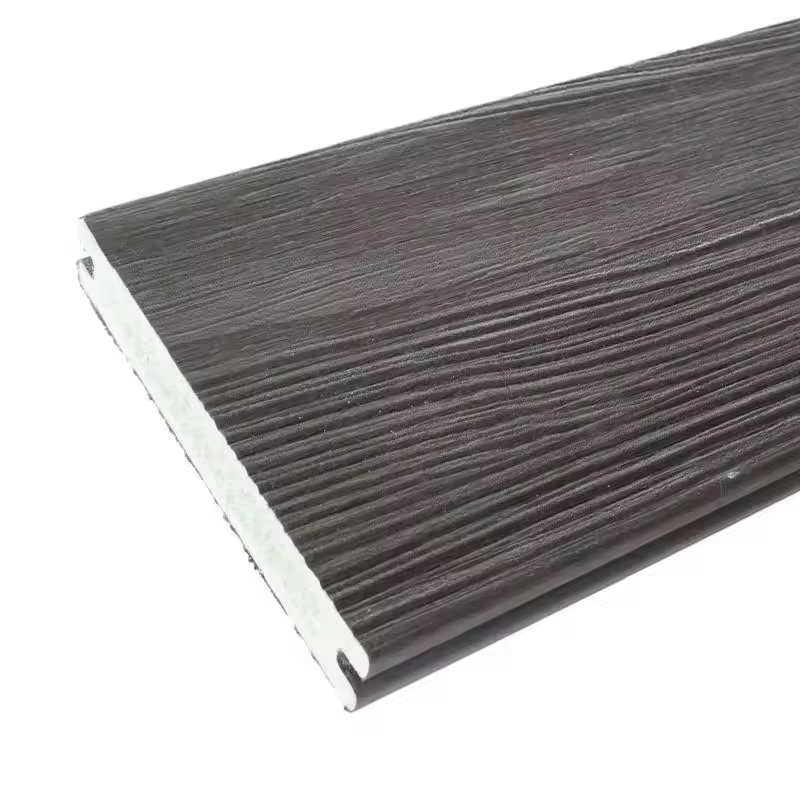 Brand new high quality wpc floor dark brown texture board garden plank road decoration