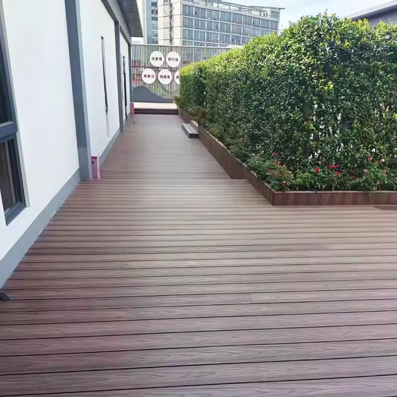 Latest products WPC flooring Personalized color matching Leisure area floor decoration