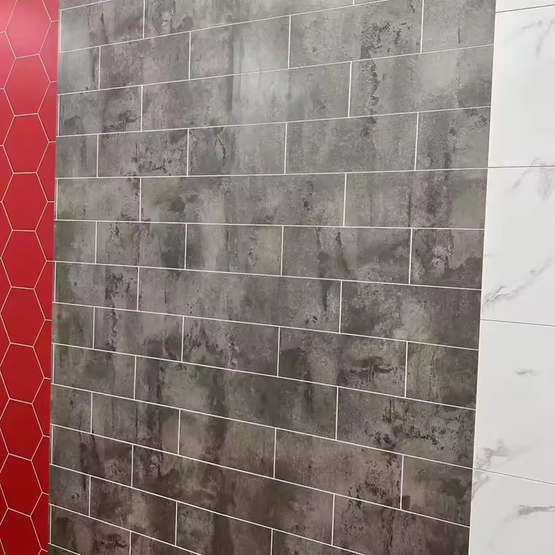 Customized UV wall panel high gloss marble pattern WPC composite panel hotel lobby project