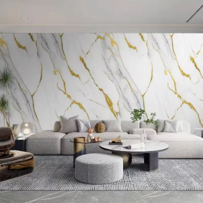 China factory wholesale Marborite PVC marble sheet waterproof UV interior wall board, suitable for indoor walls in hotels, hospitals, apartments, etc.