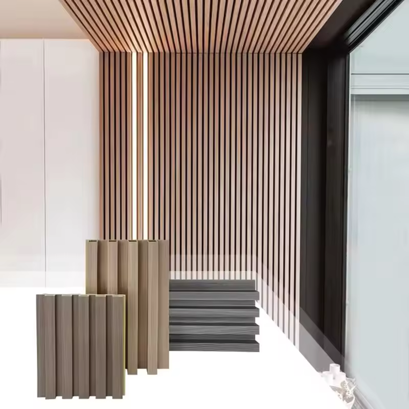 Free Sample WPC Wall Panel PVC Wall Decorative Panel Wallpaper Decoration Suitable for Bathroom Living Room Kitchen Apartment