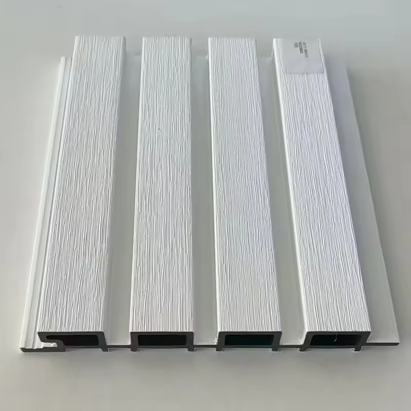 Direct Sales WPC Wood Slats Panels Near Me Weatherproof Durable Easy to Install Suitable for Exterior Building Villa Garden