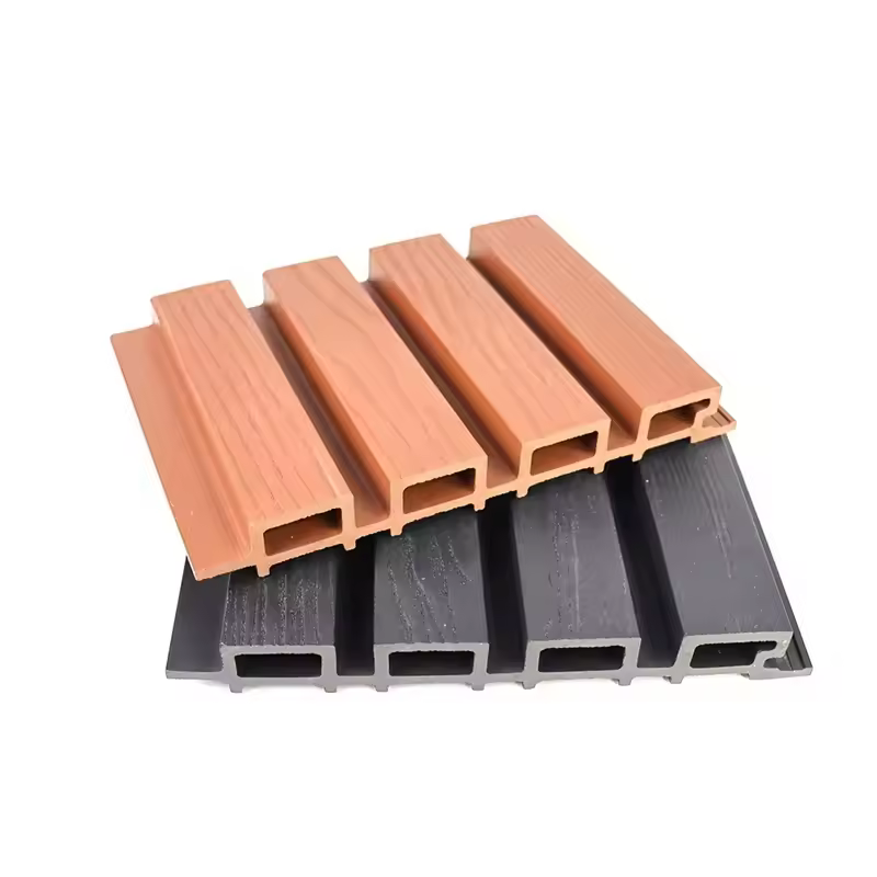 Factory WPC wall cladding grooved great wall board WPC wall panel outdoor building project