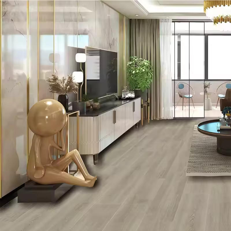 New Popular SPC Floor Luxury Vinyl Flooring European Style Non-slip Wear-resistant Unilin Installation Suitable for Hotels