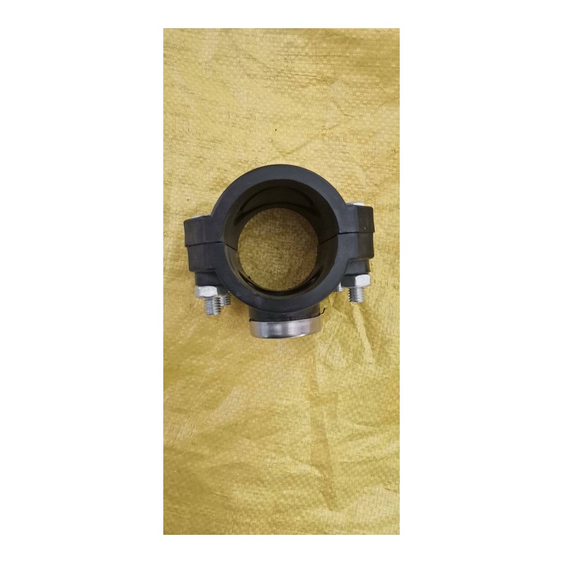 PE pipe quick repair joints, pipe clamps, black HDPE pipe leak repair connectors, municipal water supply emergency repair parts