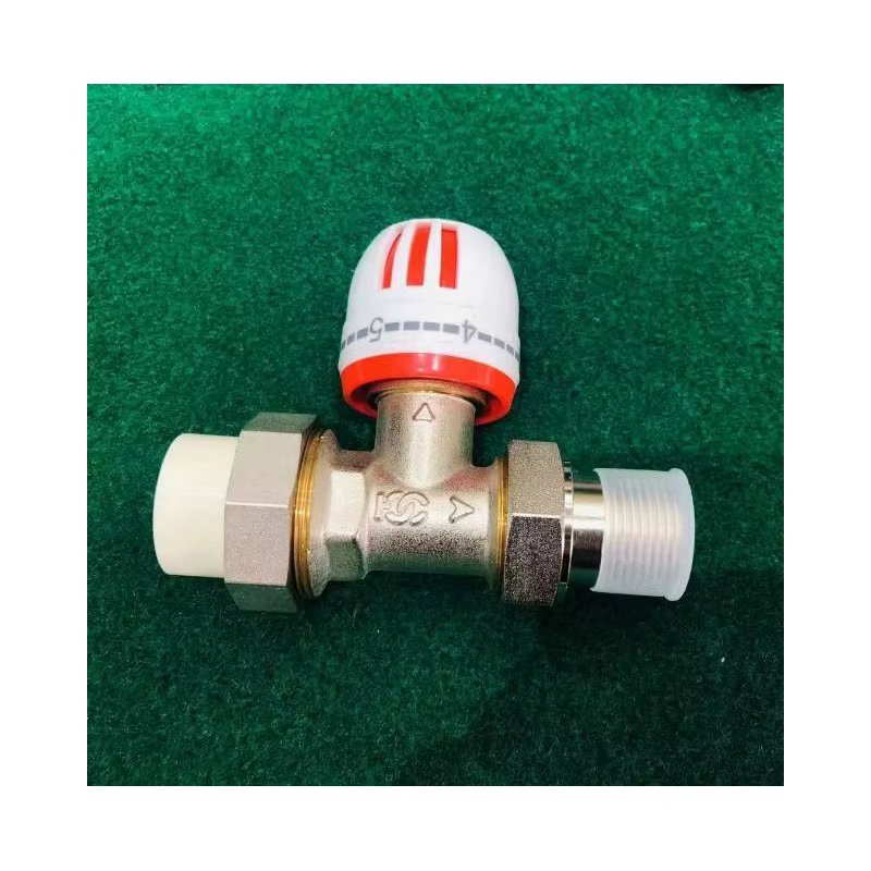 PPR Radiator Thermostatic Valve Manual Temperature Control Angle Valve	