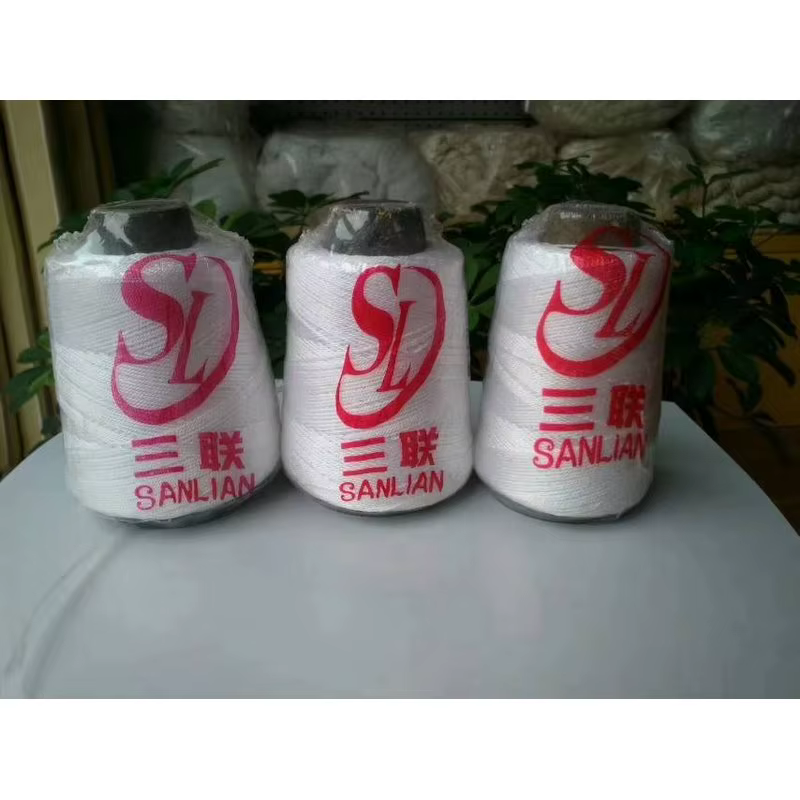 White Cotton Thread Ball Multi-Specification Sewing Cotton Thread for Garment Processing Handcraft Weaving General Use Direct from Source Thread Factory