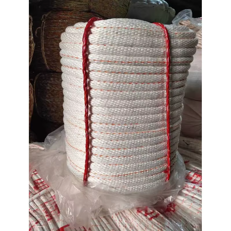 Warp Weft Woven Rope Flat Woven Braided Cord for Packaging Logistics Agriculture Tying
