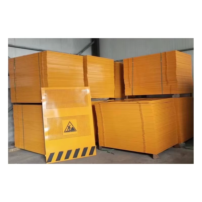 Perforated Metal Construction Hoarding Noise Reduction Sound Absorption Wind Resistance Level 8 Prefabricated Site Fence Warning Sign Wholesale Stock		