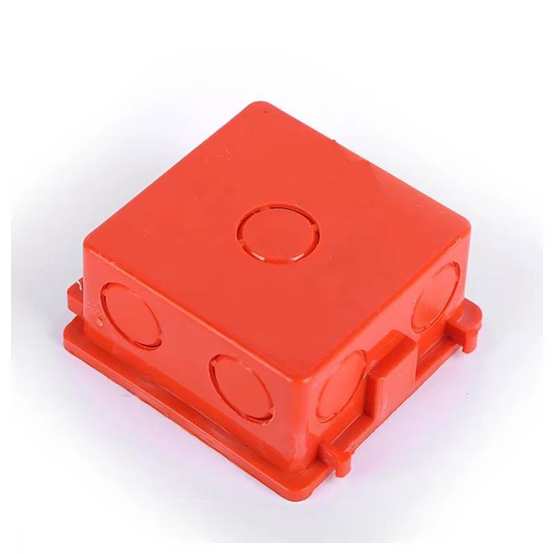 JCT 86-Type 3.8 Height Surface-Mounted Knockout Junction Box Orange Flame-Retardant Switch Back Box Modular		