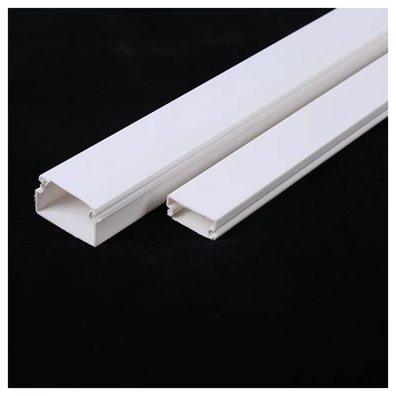 JCT PVC Convex Cable Trunking Half-Round Surface Wiring Channel White Decorative Raceway		