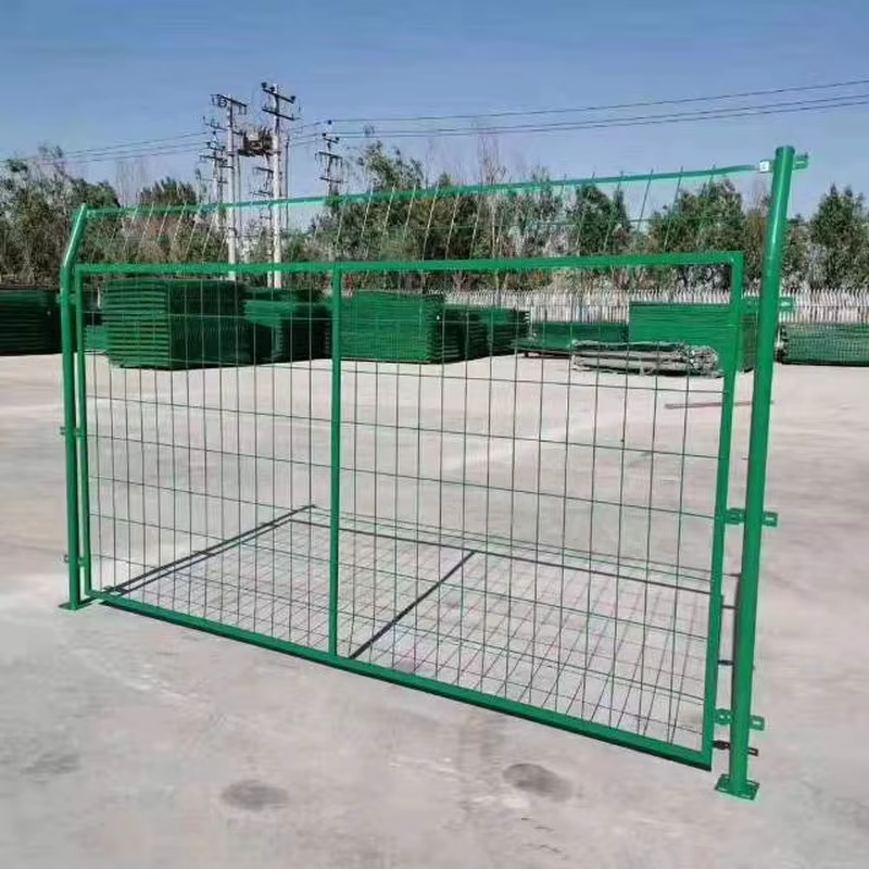 Frame-Style Safety Fence Gate Galvanized Steel Pipe Frame Barrier Gate for Factory and Construction
