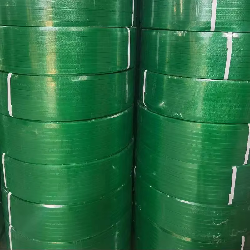 PET Plastic Steel Strapping Band Green Cargo Packing Strap for Logistics Warehouse