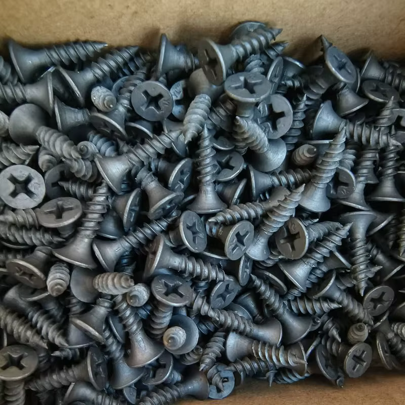 High strength drywall nail, black phosphating cross countersunk head self tapping screw, gypsum board, light steel keel fixed for fixing