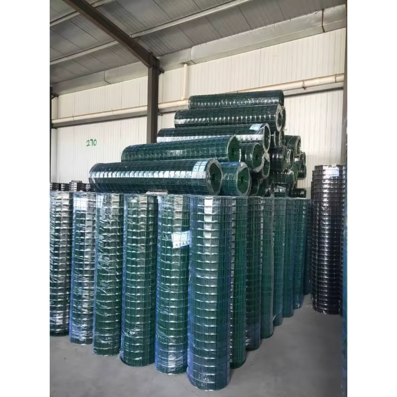 Black Plastic Wrapped Galvanized Welded Wire Mesh Roll for Construction Protection and Animal Farming Fence