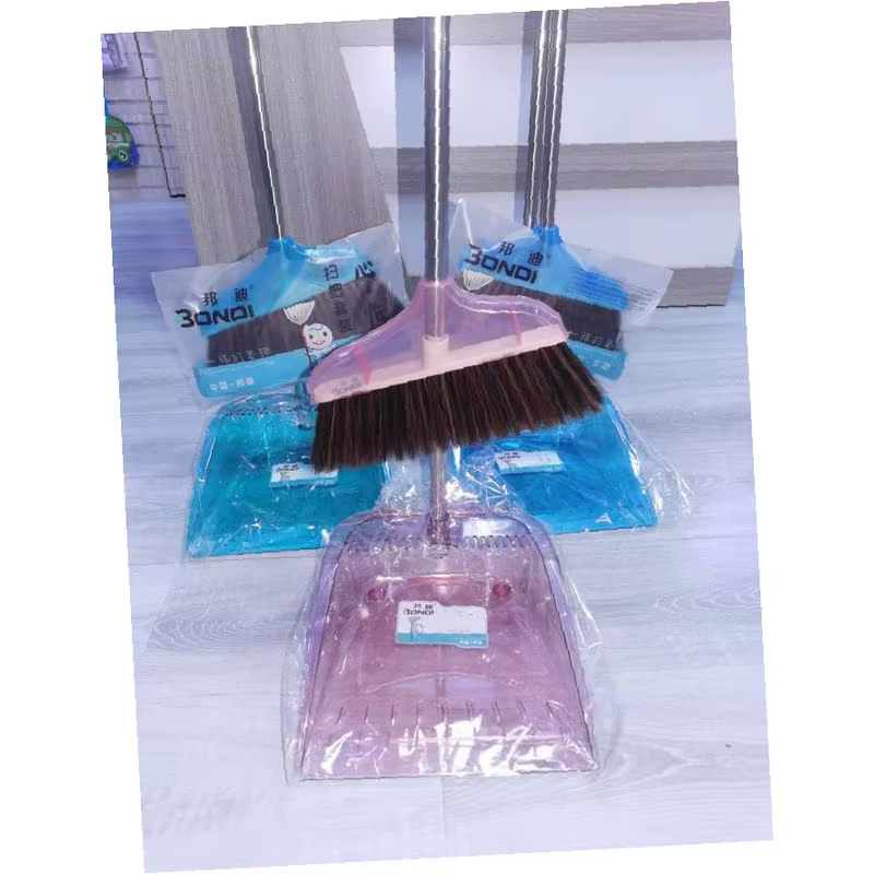 BONDI Household Broom and Dustpan Set Eco-Friendly PP Plastic Standing Dustpan and Broom Floor Cleaning Combination