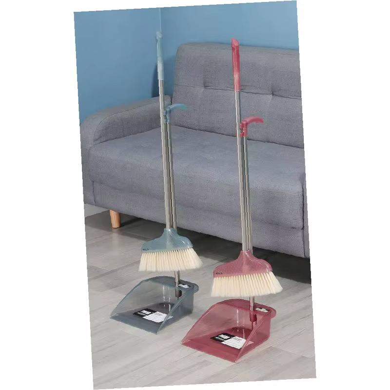 BONDI Standing Broom and Dustpan Set Multi-Color Options PP Stainless Steel PET Home Cleaning Broom Combination