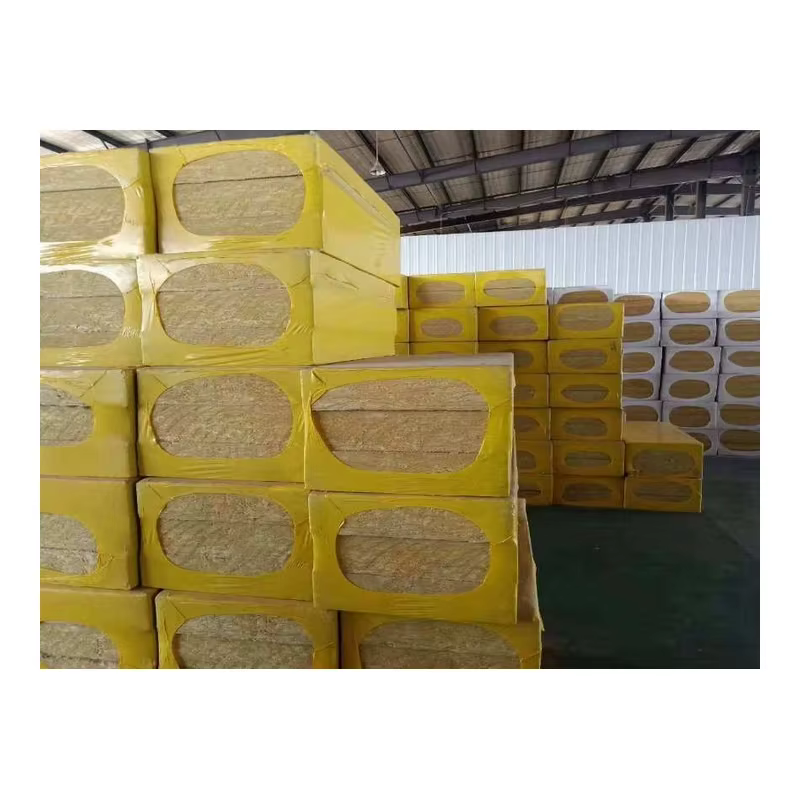 Rock Wool Insulation Board Class A Fireproof Exterior Wall Soundproof Thermal Insulation for Roof Industrial Equipment