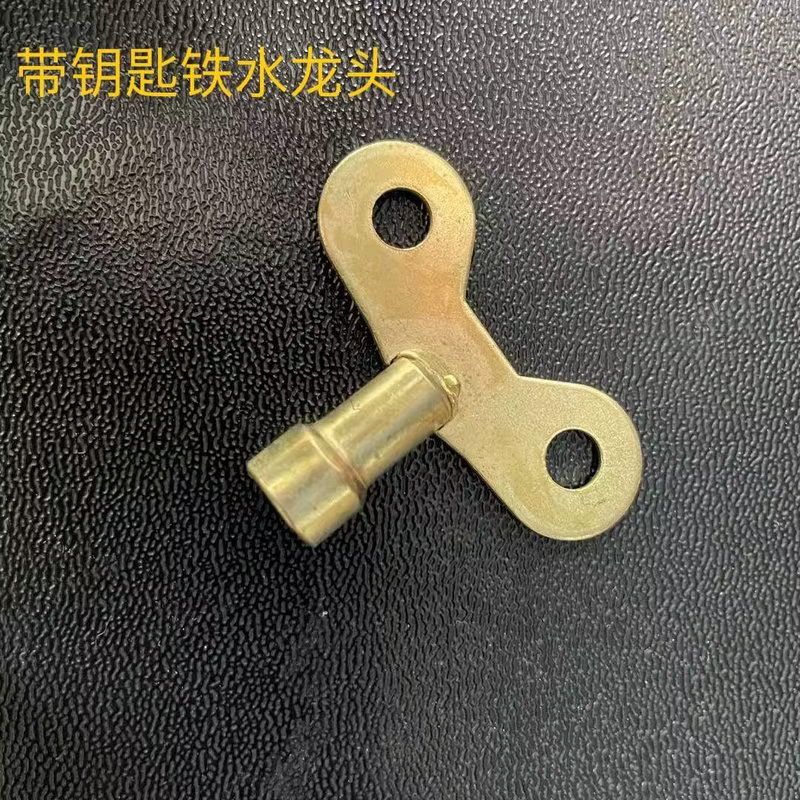 Iron faucet with key