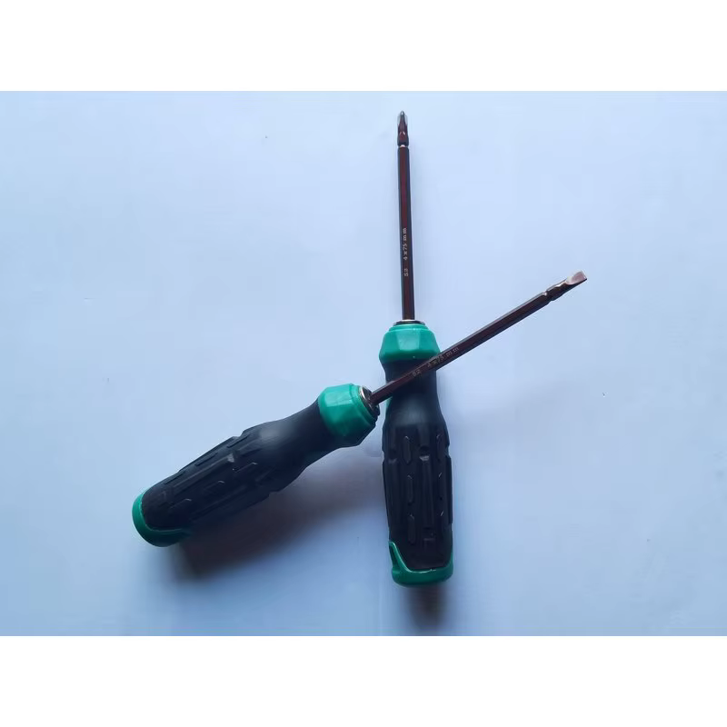 GANG CHEN Model 211 Screwdriver, S2 Steel 6.3×100mm, Dual-color PP+TPR Handle, Professional Hand Tool
