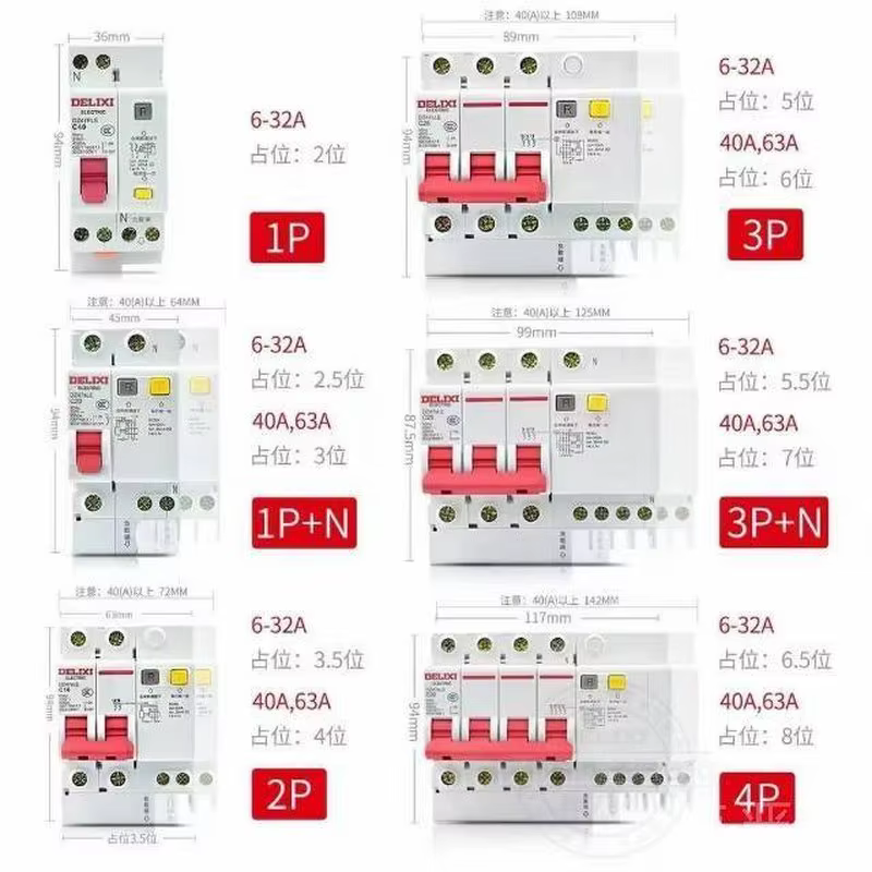 CHNT Residual Current Circuit Breaker | RCCB 1P+N 2P for Residential Distribution
