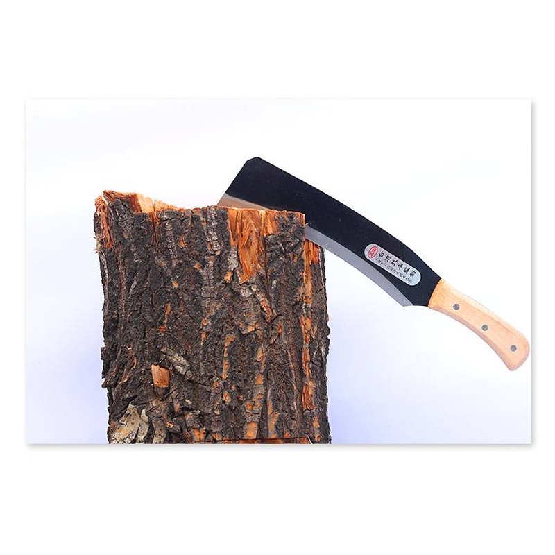 High-Carbon Steel Crescent Machete Chopping Knife for Outdoor Wood Splitting and Branch Cutting