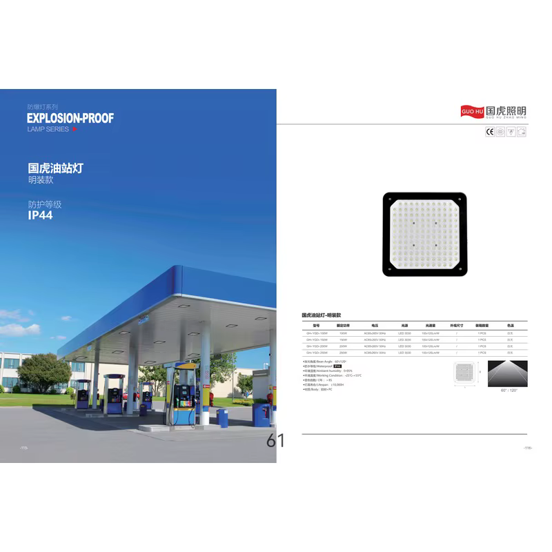 国虎LED大功率防爆泛光灯 100W 150W 200W 300W 400W IP66 工业油站灯