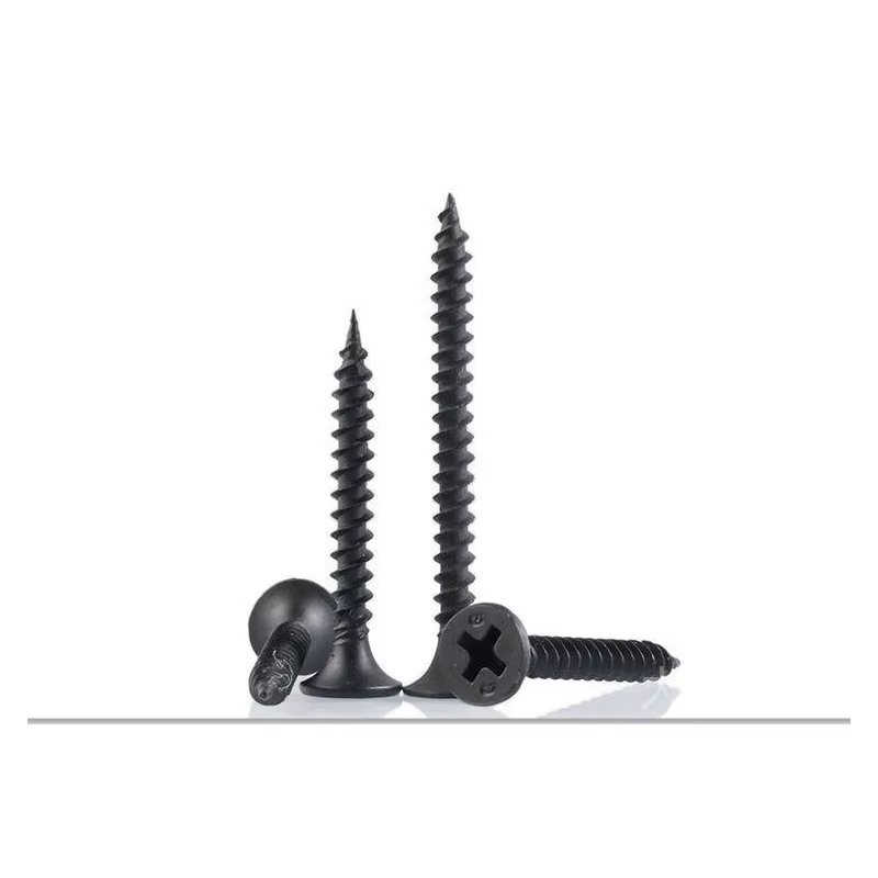 Kit de Tornillos Autorroscantes Avellanados Cruz Fosfatados Negros M3.5 M4 M8 Varios Tamaños Tornillo para Yeso