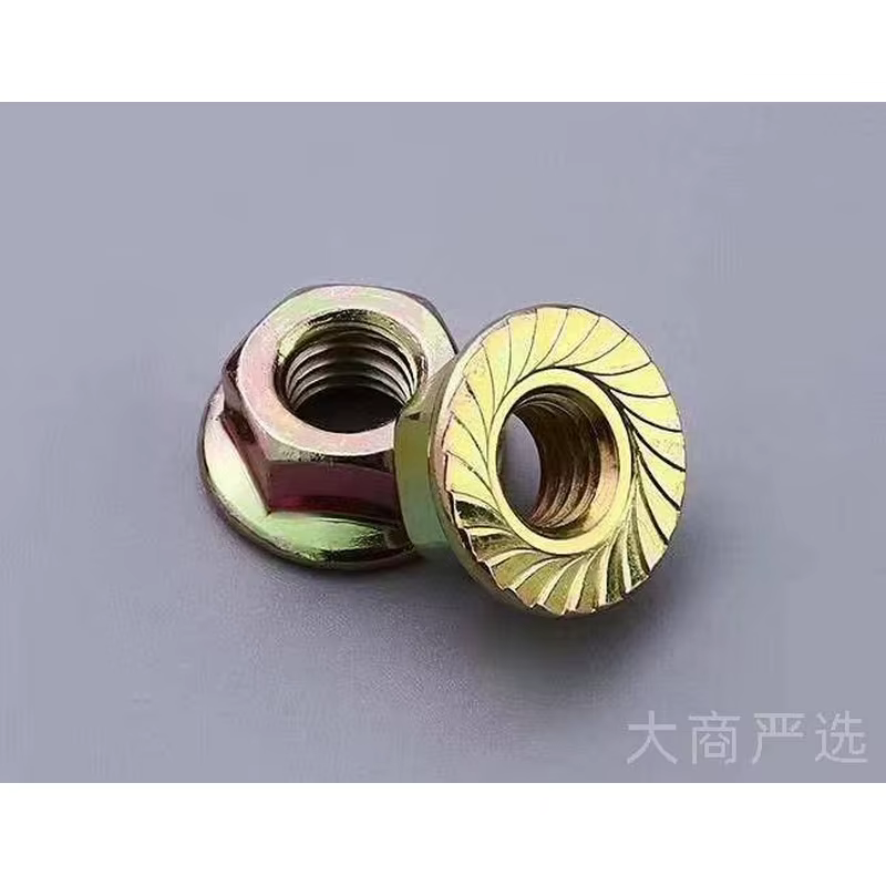 High Strength DIN 6923 Flange Nut Grade 8.8 Carbon Steel Zinc Plated Serrated Hex Flange Nut