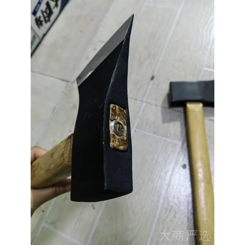 超祥红柄圆形石工锤 锤击面圆头 防震纤维柄