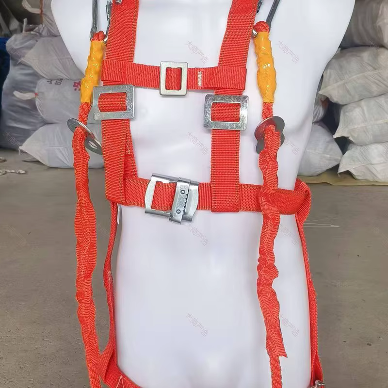 High altitude operation double hook safety belt buffer hook full body anti fall suit