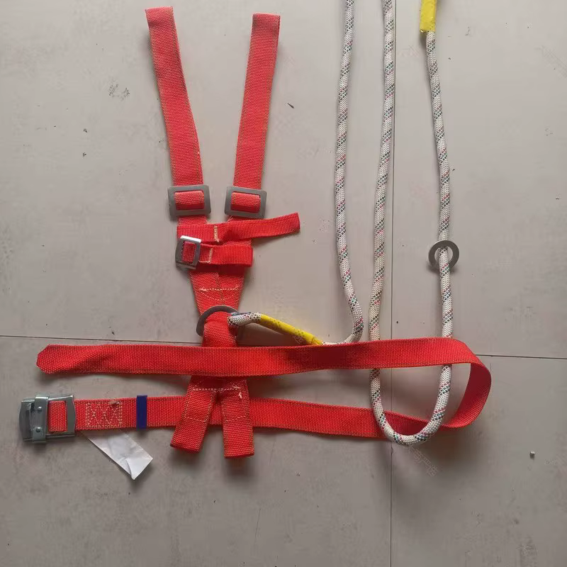 Polyester half body safety belt with safety rope for high-altitude positioning and anti fall waist belt