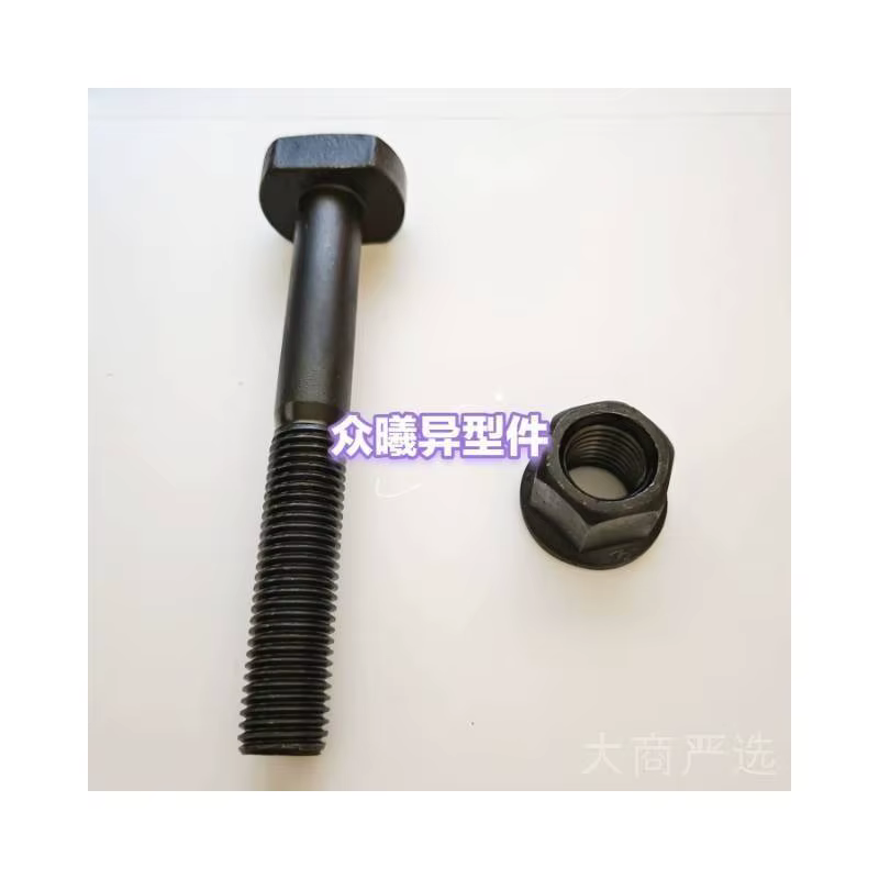 8.8 10.9 12.9 grade internal and external hexagonal bolts with matching nuts, high-strength blackened/galvanized non-standard customization
