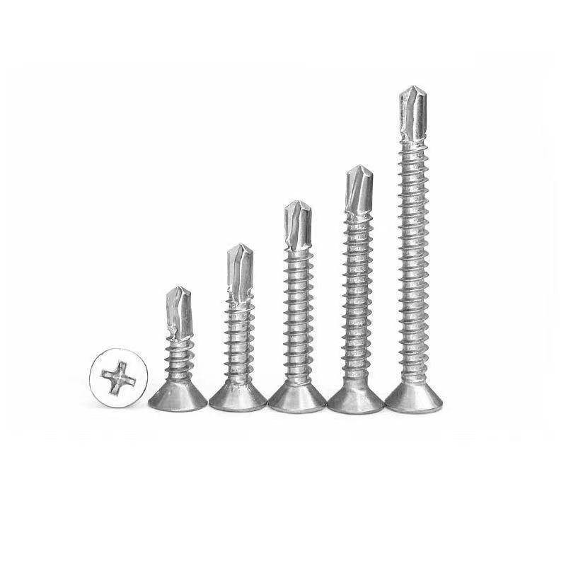 Hexagonal cross flat head bolt 304 stainless steel