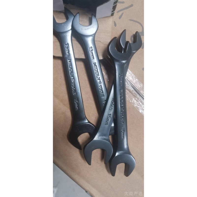 MIDDLY double headed solid wrench 13x15mm carbon steel forged high hardness double opening wrench