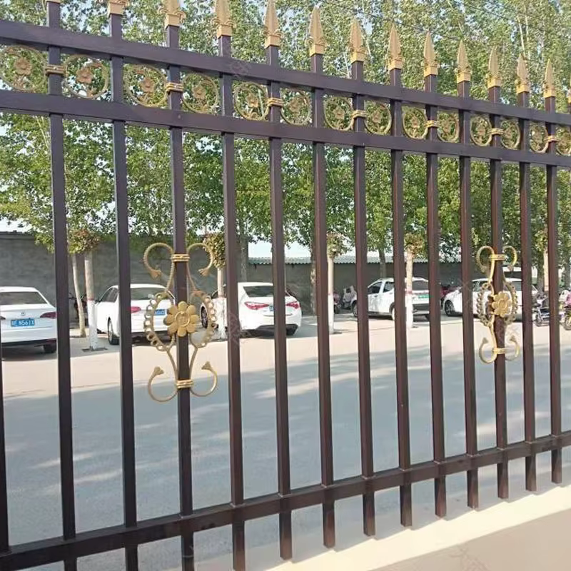 Zinc Steel Fence / Blue & White Community Wall Barrier Panel