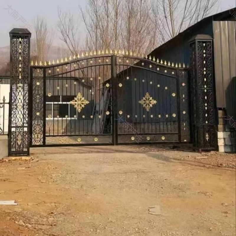 Wrought Iron Driveway Gate / Villa Courtyard Entrance Gate