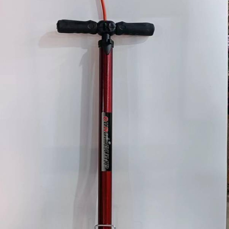 High-pressure bike pump with leather bowl, portable for mountain bikes