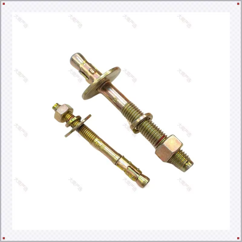 Color-plated expansion anchor for vehicle repair