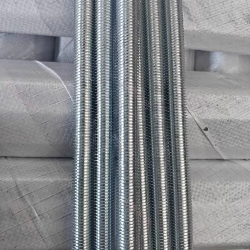 1m galvanized lead screw, threaded rod, full thread stud