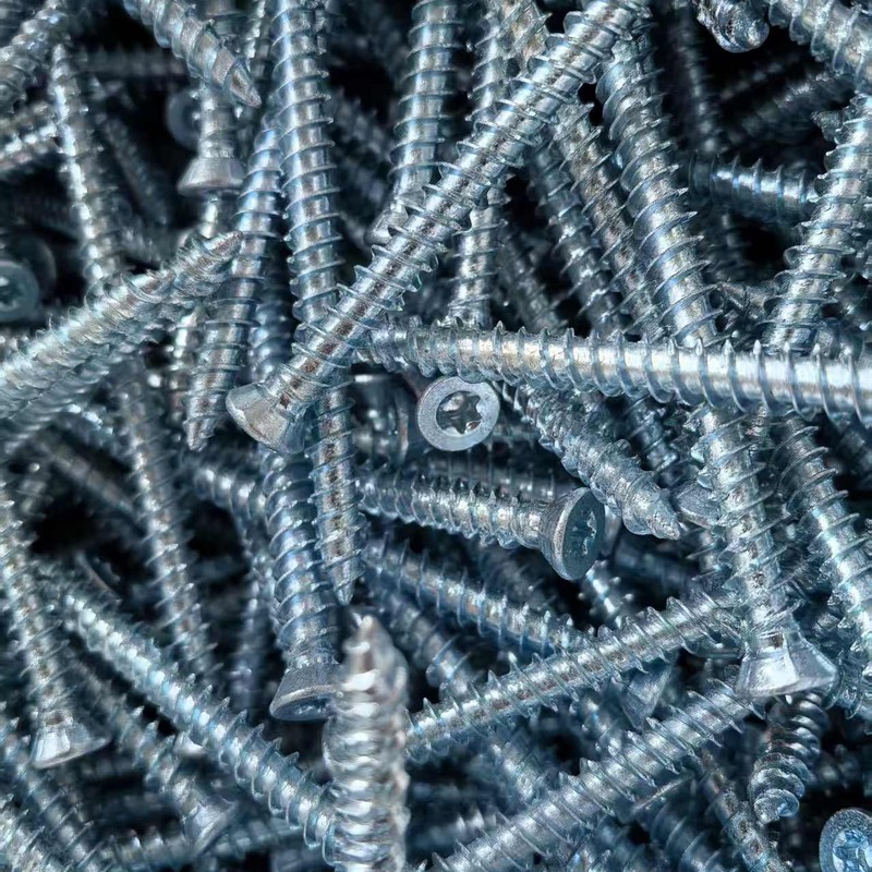 Self cutting screws for doors and windows