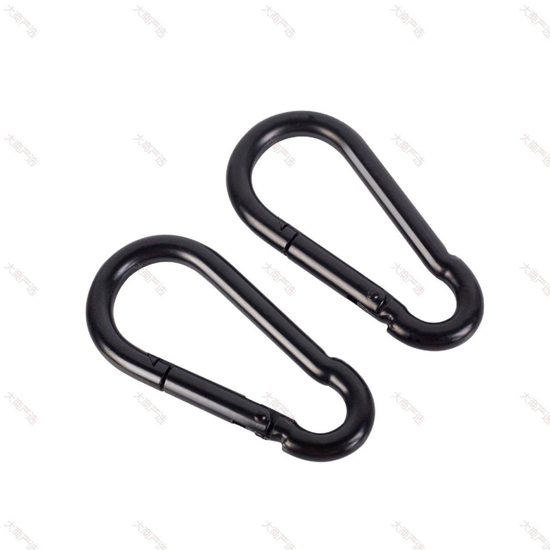 Black Electrophoretic Spring Snap Hook (Heavy-Duty M10-M14)